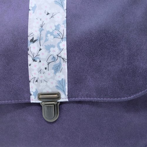 sac à main cartable violet - cadeau femme original