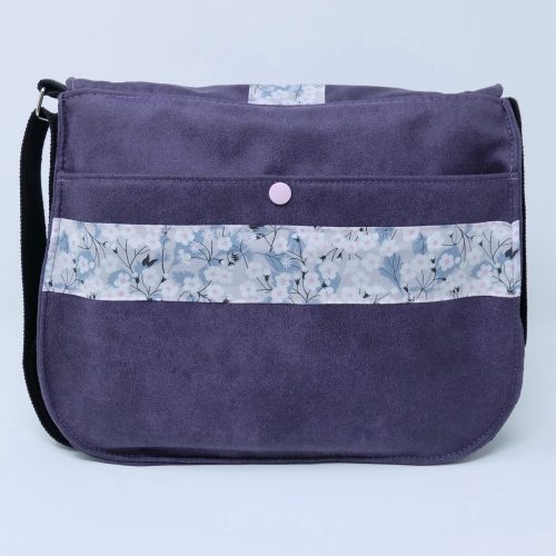 sac à main cartable violet - cadeau femme original