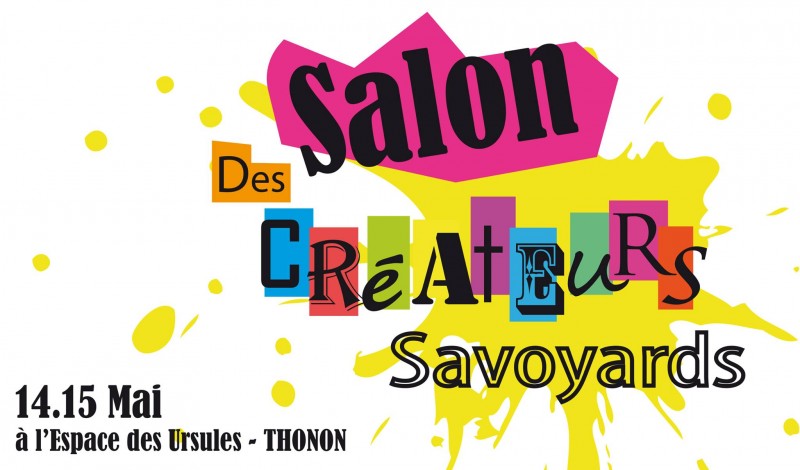 Affiche salon createurs Thonon-Haute Savoie-Mai 2016