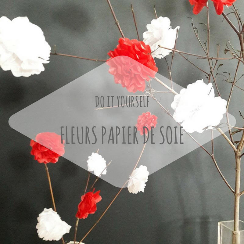 DIY : Décorez votre table de Noël de fleurs en papier de soie - Lulu Factory