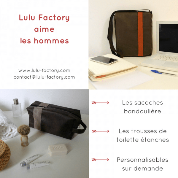 Cadeau pour homme, créations fait-main en France de Lulu Factory