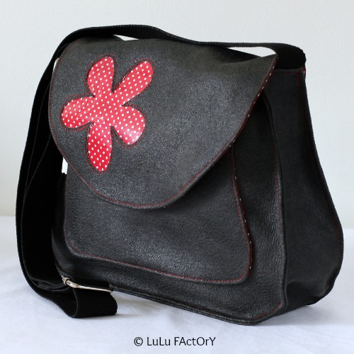sac luluflor noir pois rouges-profil