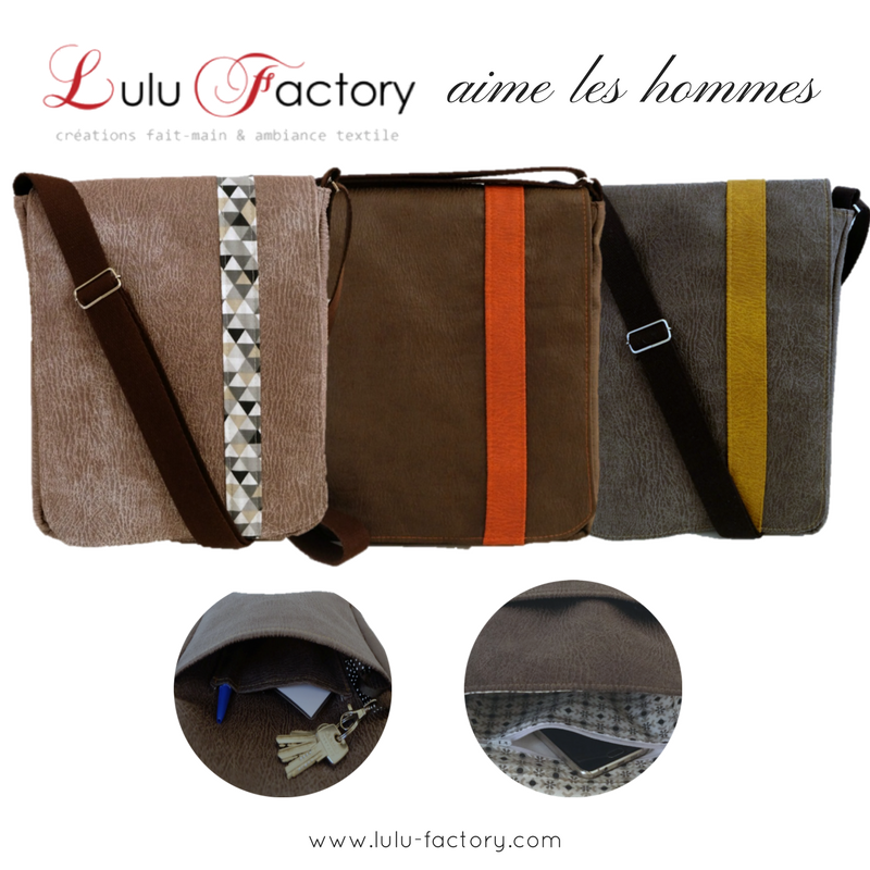 sacoches ordinateur-cadeau homme-Made in France-Lulu Factory