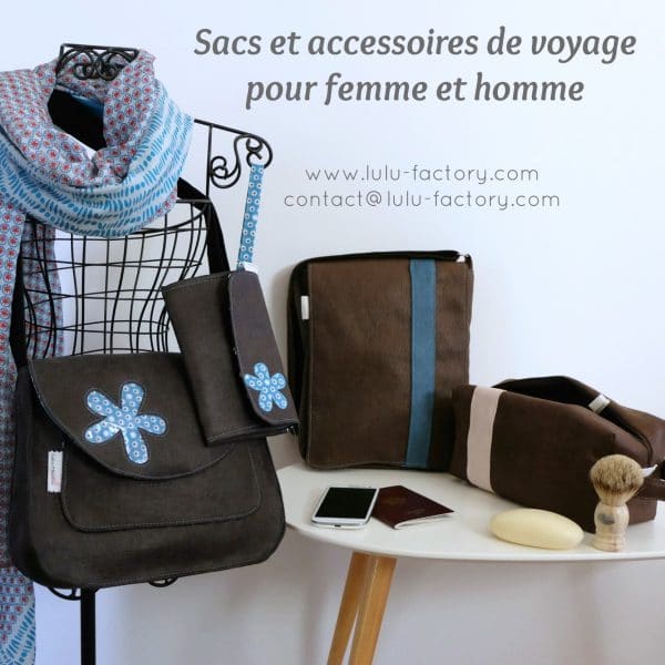 Lulu Factory, sacs et accessoires de voyage Made in France pour femme et homme